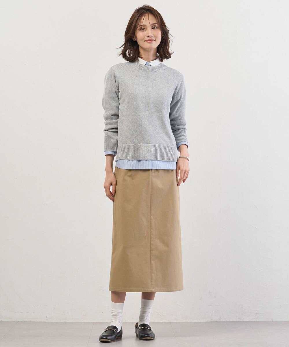 J.PRESS LADIES 【WEB限定カラーあり・2way】エステネージュ TYPEWRITER STRIPE シャツ 