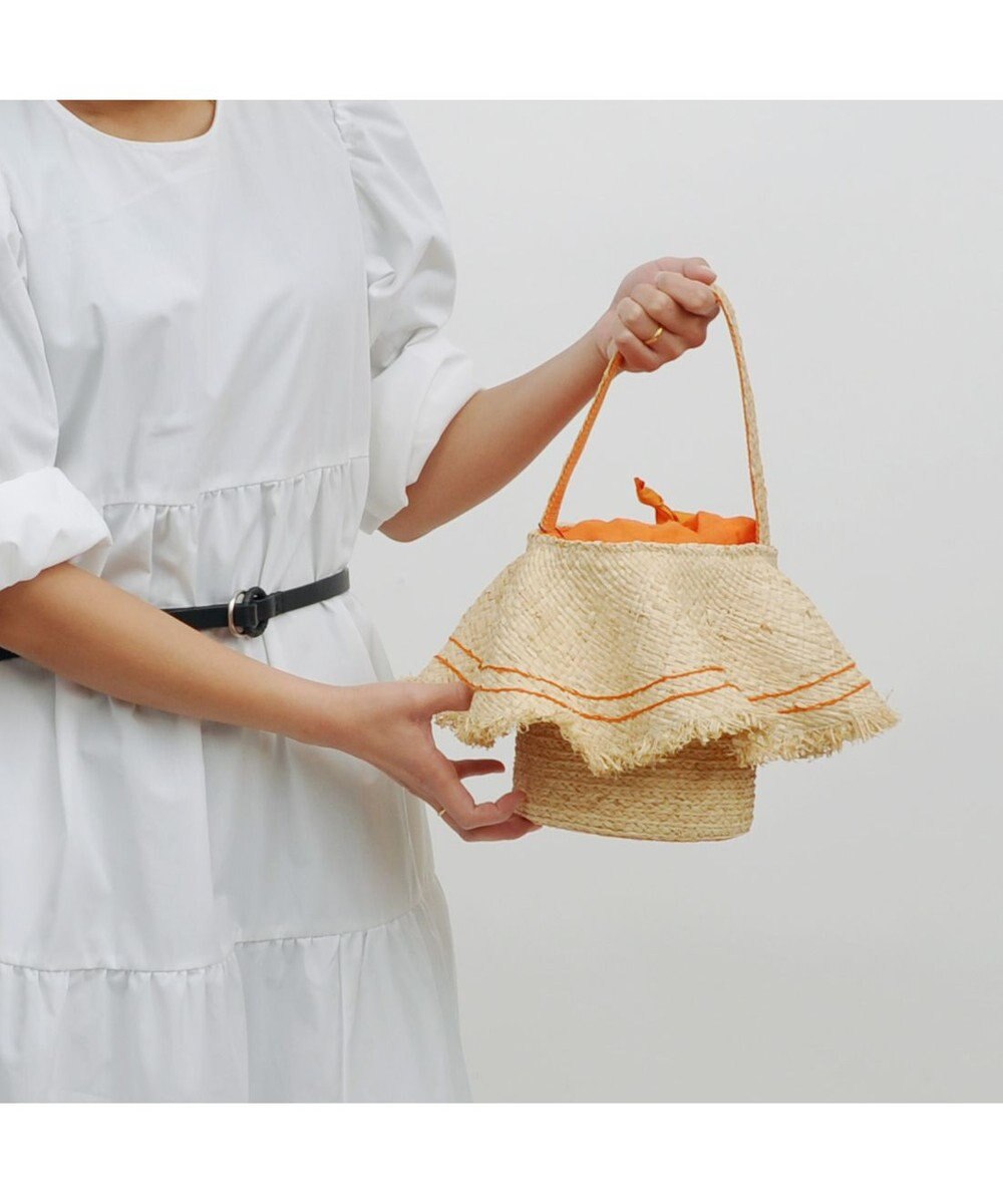 UNBILLION kakatoo ラフィアラッフルステッチワークワンショルダー 