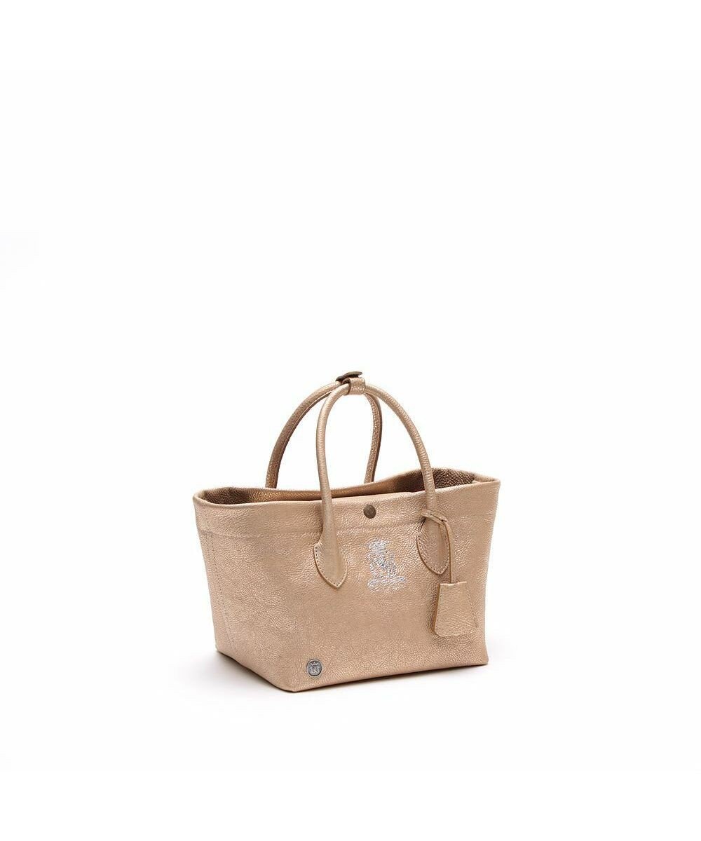 A.D.M.J. 【牛革】メタリックレザー/キューブトート21cm 