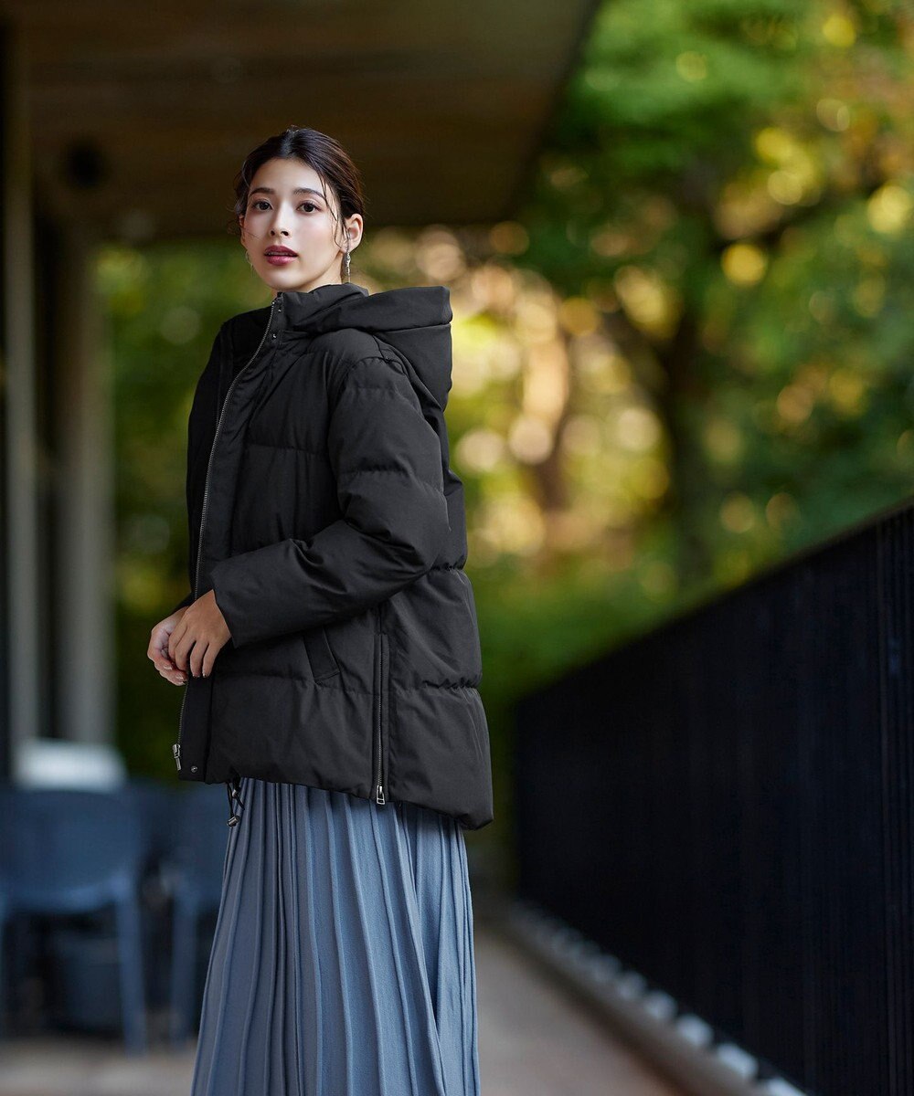 Tiaclasse 【安田美沙子さん着用・4way】ストレッチタフタショートダウン 