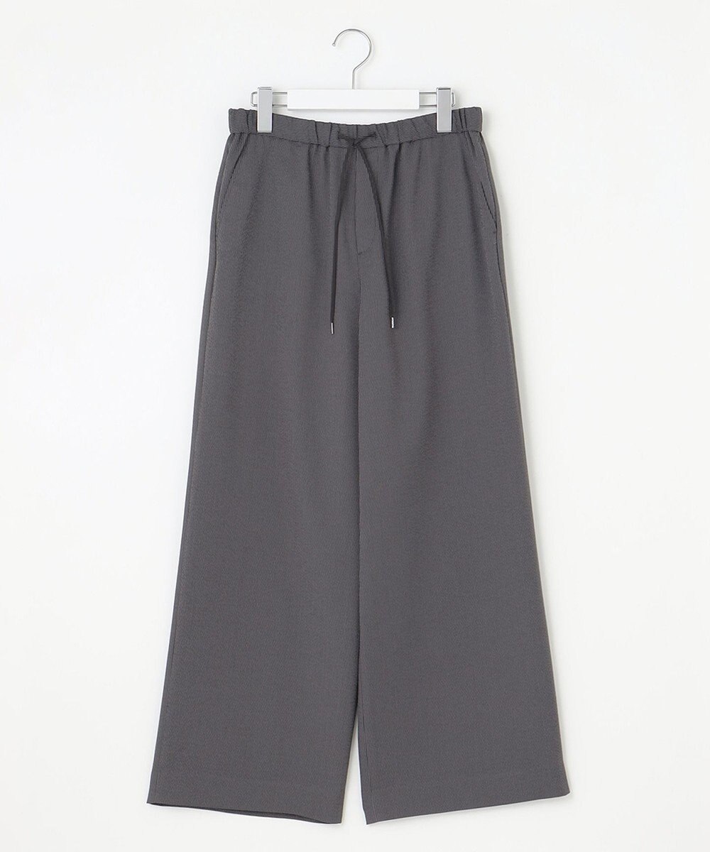 J.PRESS LADIES 【洗える】エアロツイルストライプ イージーパンツ 