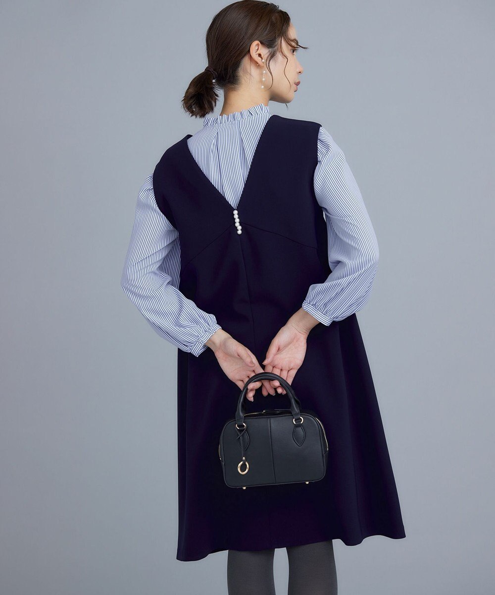 組曲 【WEB限定】ライトデシン フリル襟ブラウス 