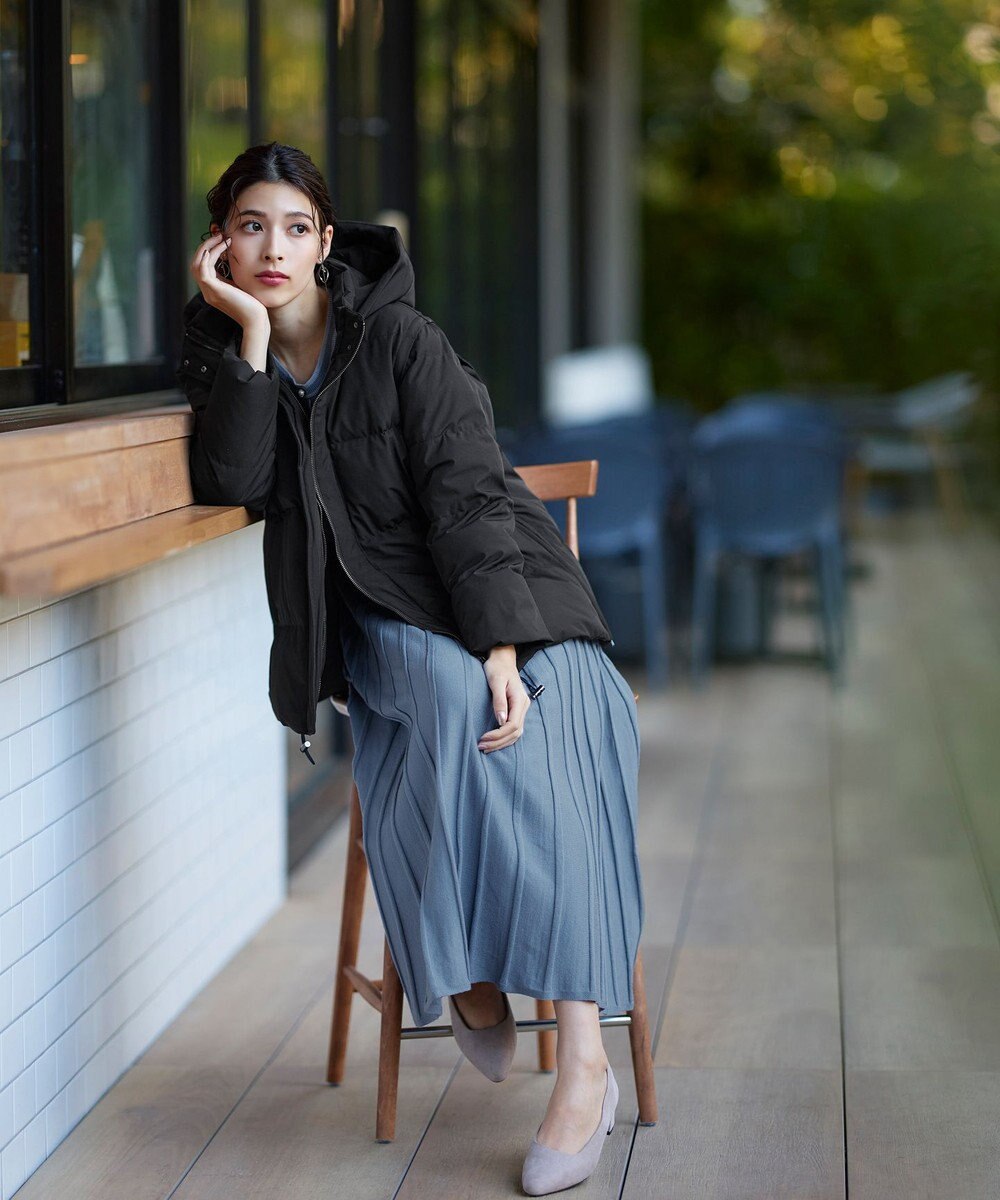 Tiaclasse 【安田美沙子さん着用・4way】ストレッチタフタショートダウン 