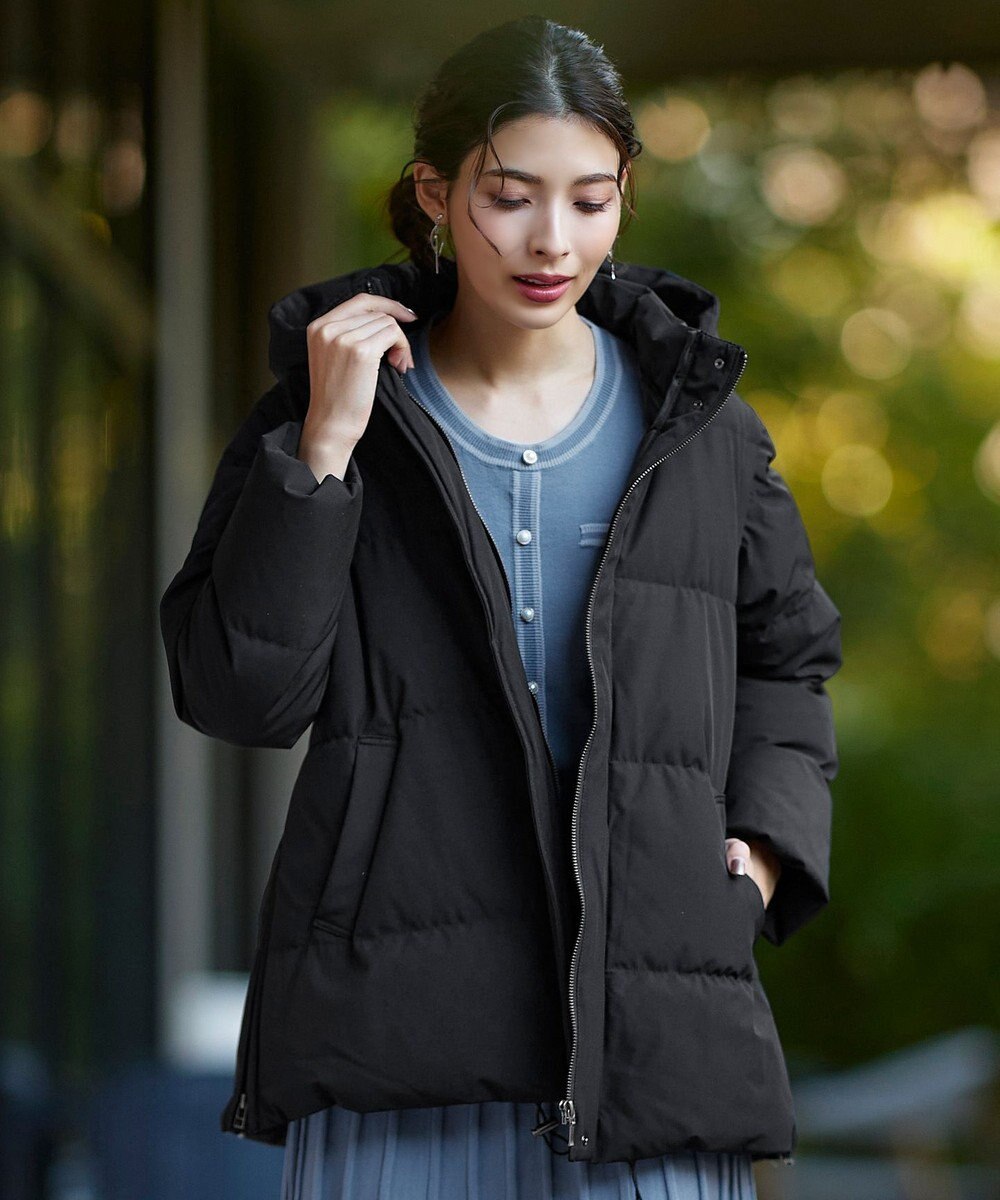 Tiaclasse 【安田美沙子さん着用・4way】ストレッチタフタショートダウン 