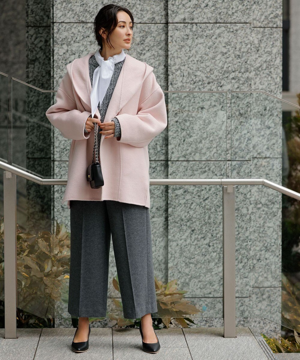 23区 L CANCLINI スカーフ ディテール シャツ 