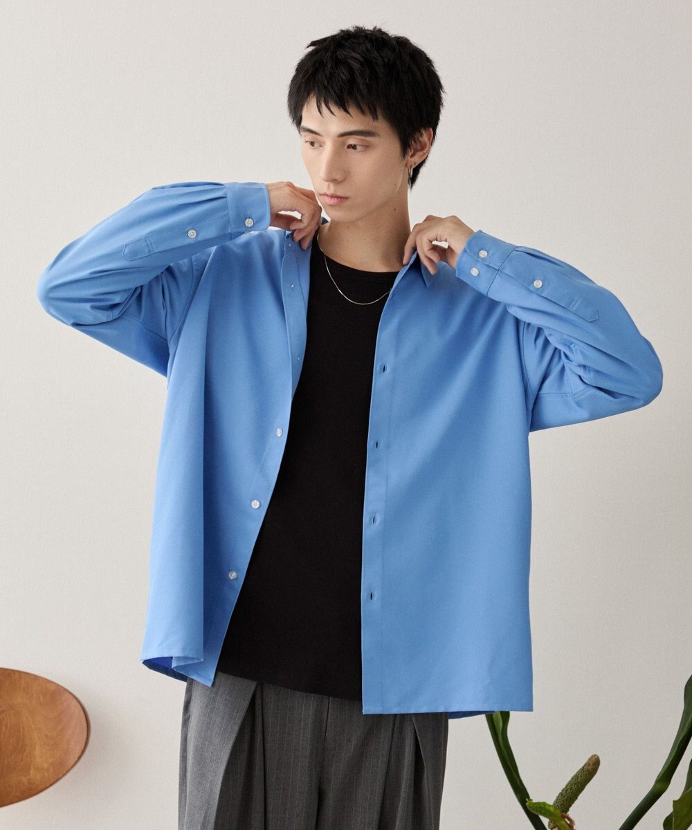 WEGO ルーズシルエットボックスシャツ（LS） 