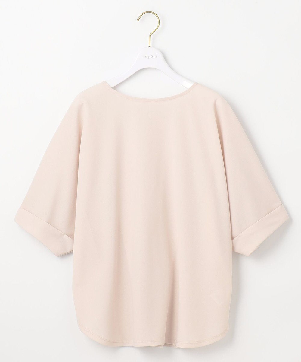 ANY SIS S 【前後着用・UVケア・洗える】2WAYジョーゼットジャージードルマン カットソー 