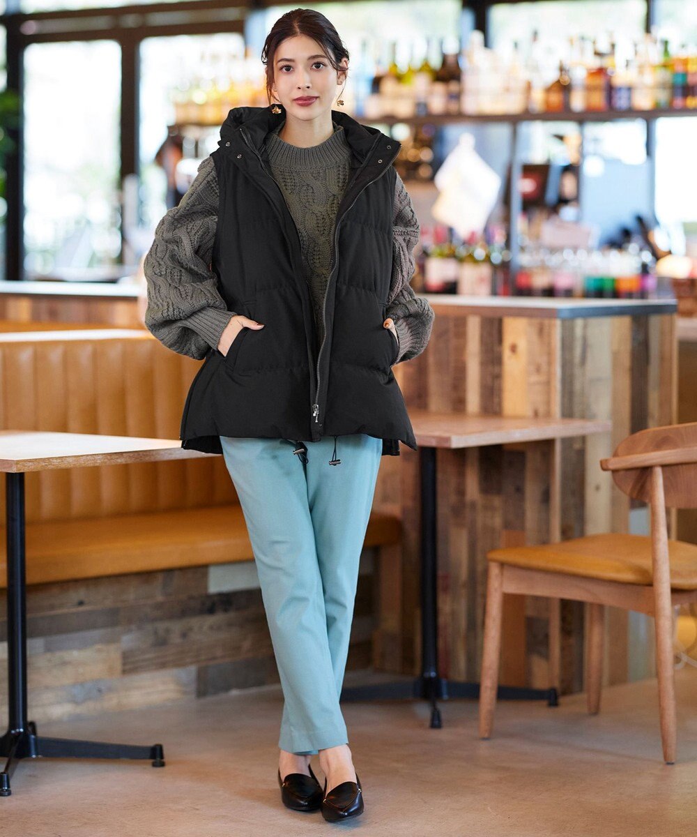 Tiaclasse 【安田美沙子さん着用・4way】ストレッチタフタショートダウン 