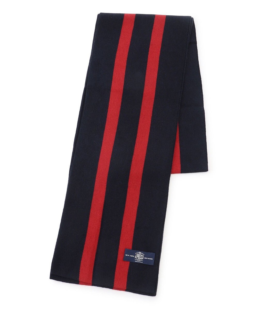 J.PRESS MEN 【J.PRESS ORIGINALS】【UNISEX】Wool Polyester Knit School Muffler 