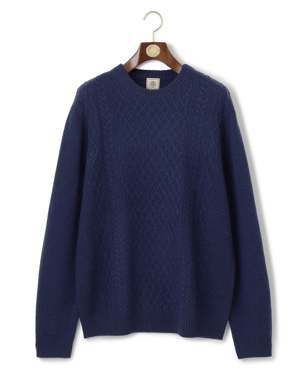 J.PRESS MEN 【KING SIZE】【Cash Lamb’s wool】ケーブルニット / クルー 