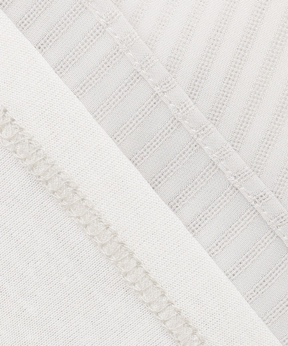 J.PRESS LADIES L シャドーストライプ ボウタイ風 カットソー 