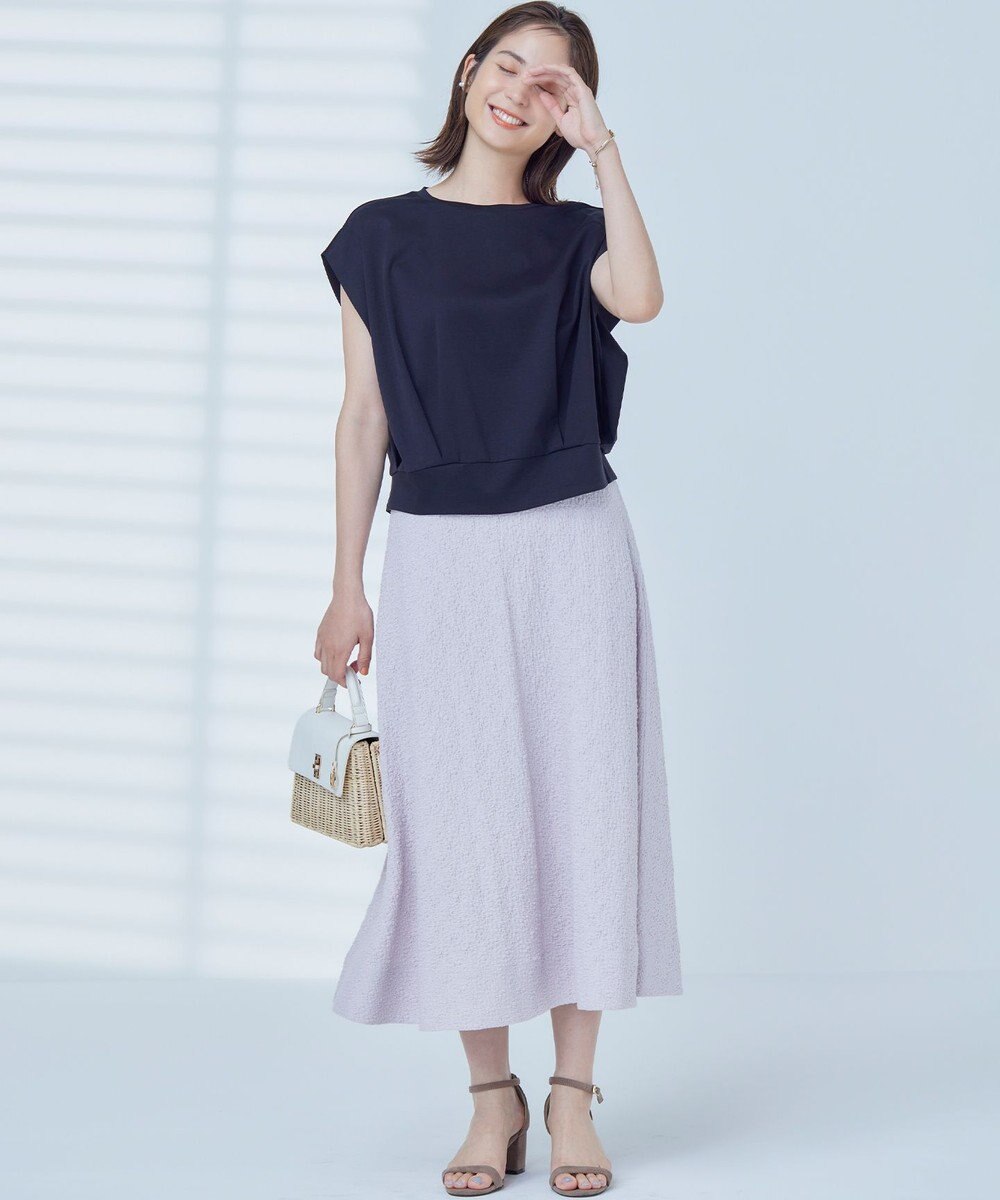 組曲 L 【WEB限定】コンシャスジャージーフレンチスリーブカットソー 