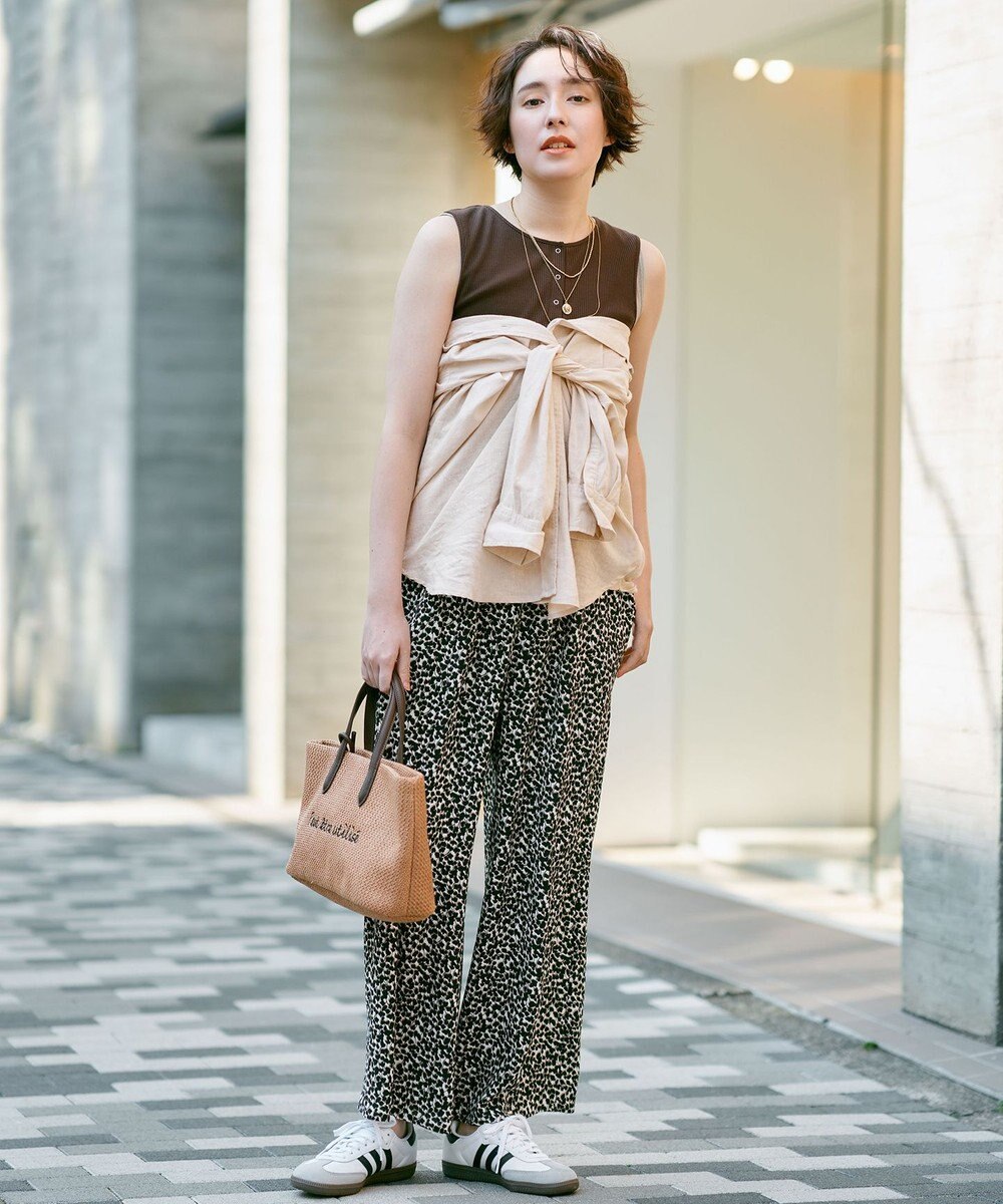 ANY L 【2SET】ツインセットヘンリーネックタンクトップ 