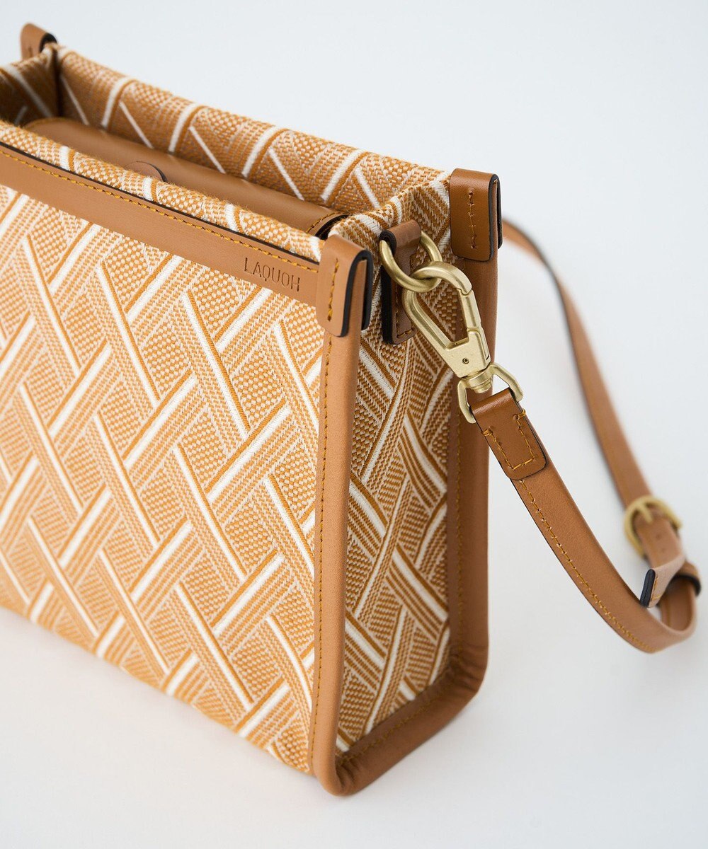 MIYABIYA LAQUOH クロス柄ジャガードショルダーバッグ 