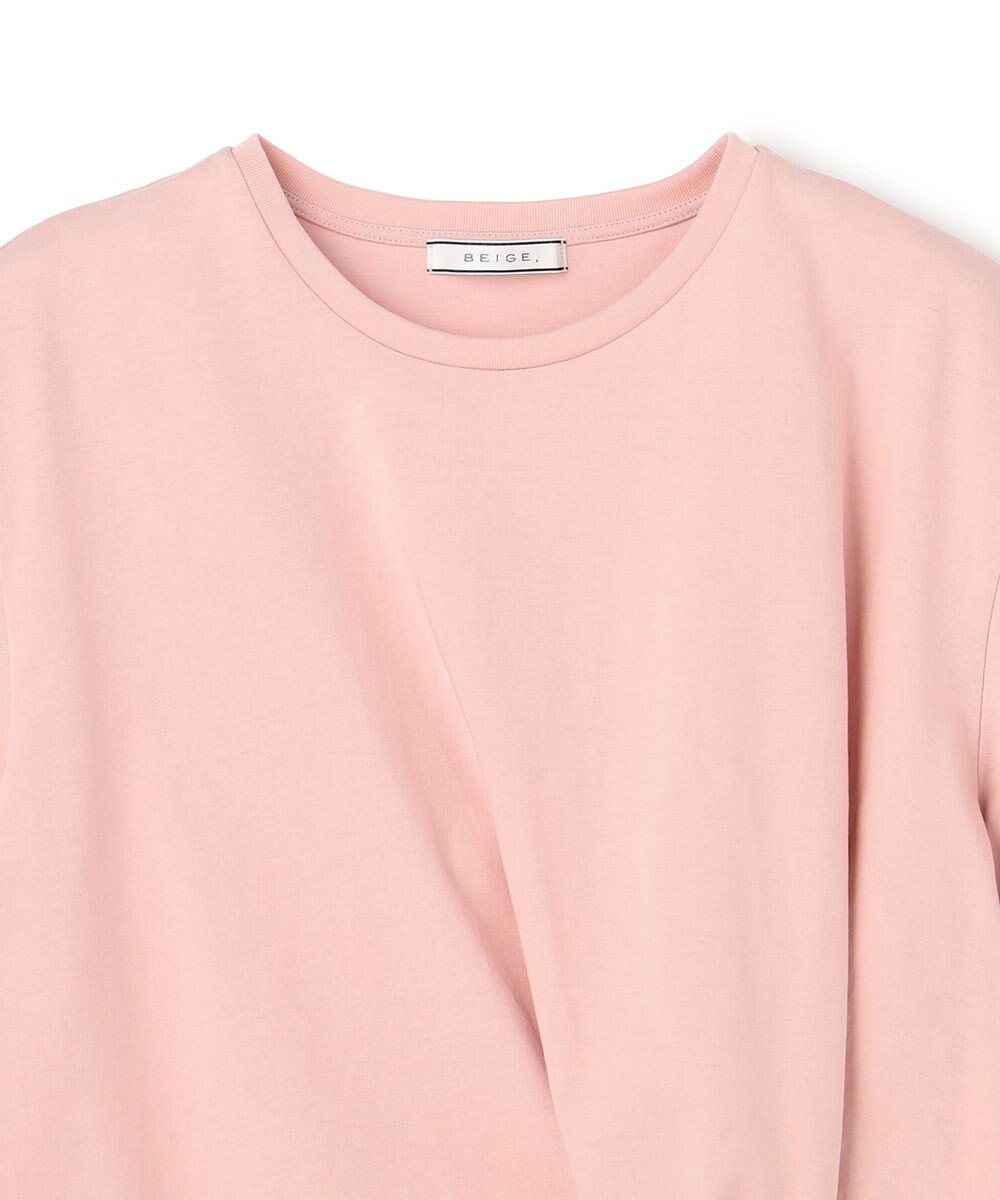 BEIGE， CERUSSITE / フォルムタック ドレープTシャツ 