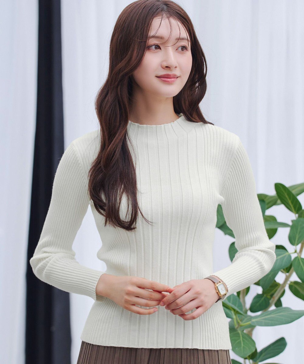 Tiaclasse 【新色追加・洗える】ランダムリブニットプルオーバー 