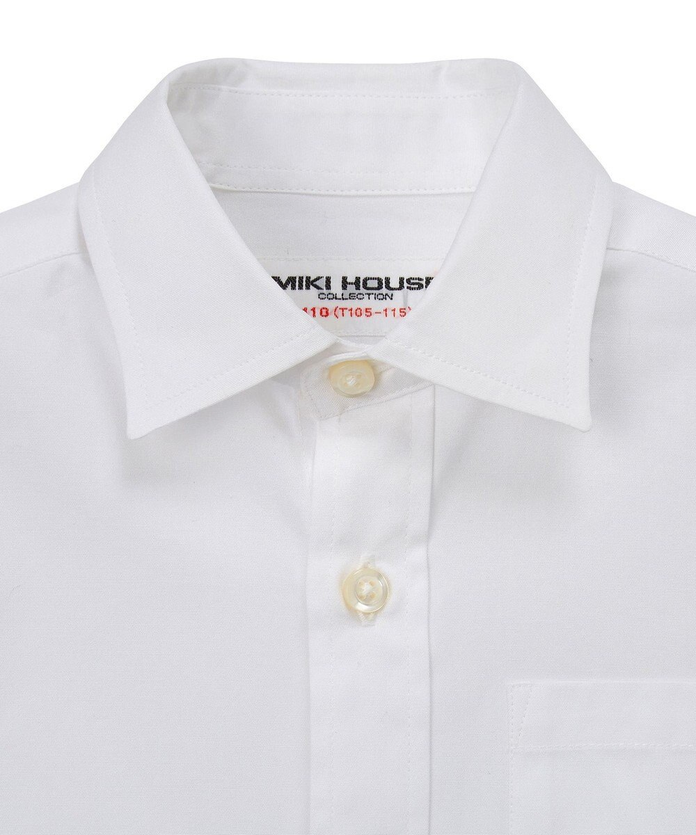 MIKI HOUSE HOT BISCUITS 【ミキハウス】【110-130cm】 ブロード素材の長袖シャツ 
