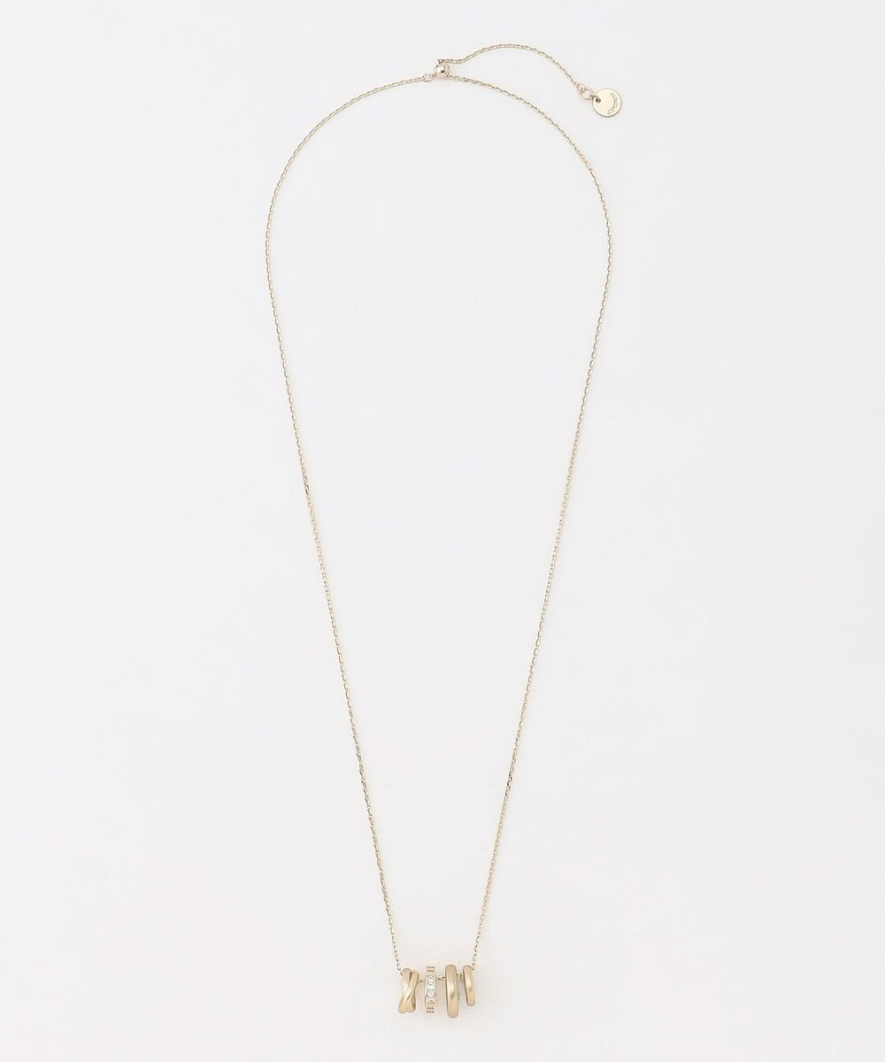 J.PRESS LADIES ジルコニア ビジューリング ネックレス 