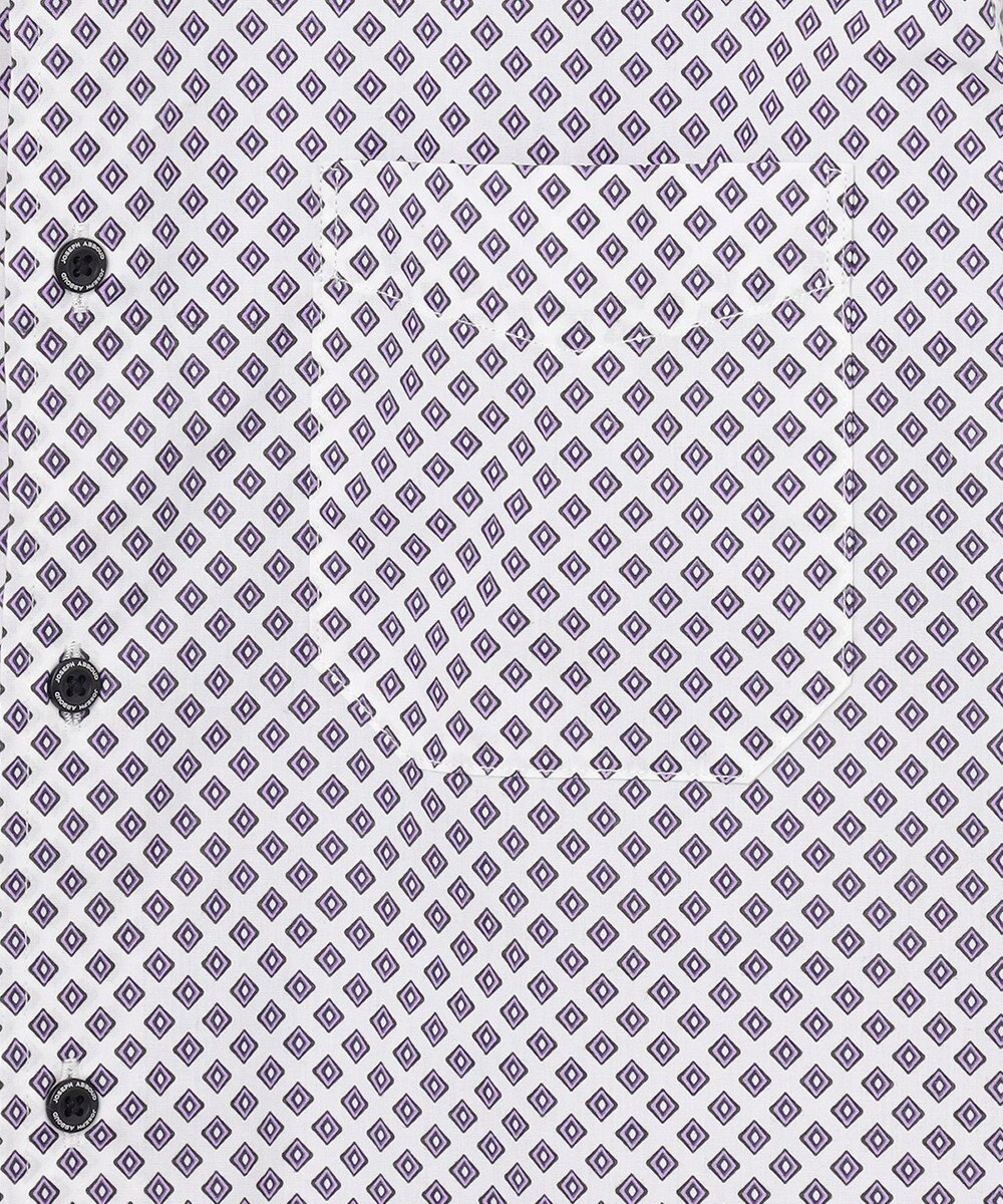 JOSEPH ABBOUD 【オーガニックコットン使用】ジオメトリックパターンシャツ 