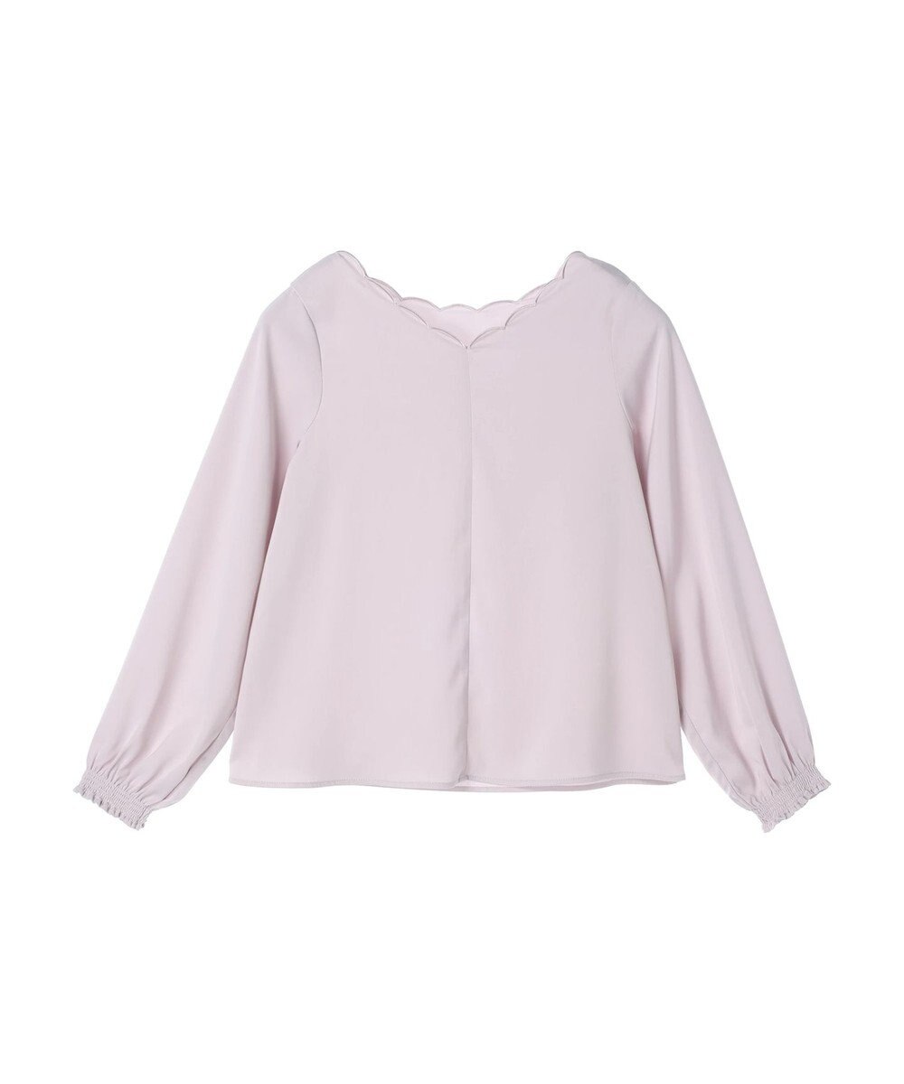 earth music&ecology スカラップブラウス 