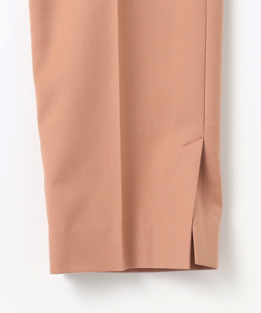 J.PRESS LADIES 【洗える】ポリエステルレーヨンマイクロギャバストレッチ テーパード パンツ 