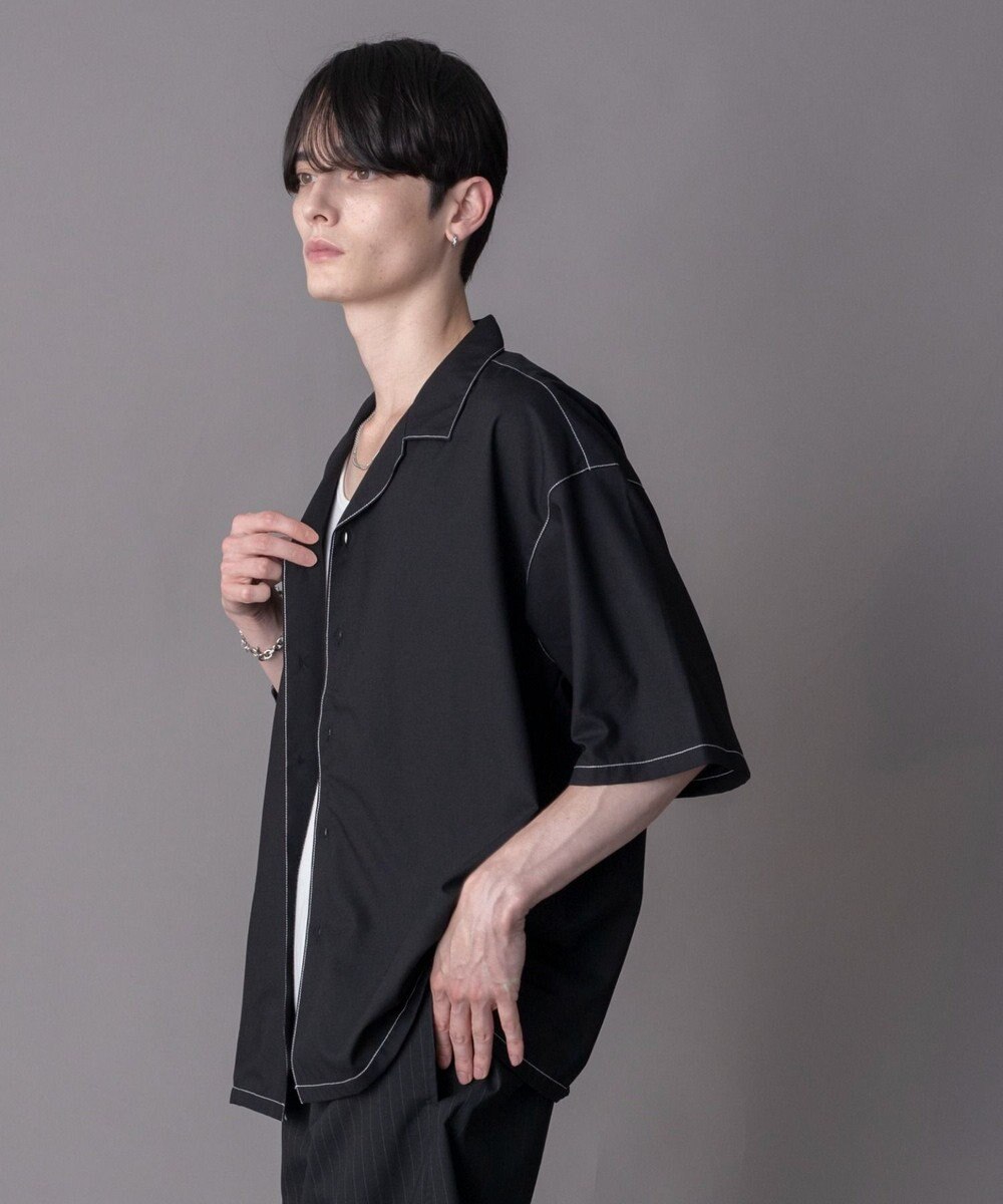 WEGO 【ユニセックス着用ITEM/SMLサイズ展開】 TRオープンカラーシャツ（SS） 