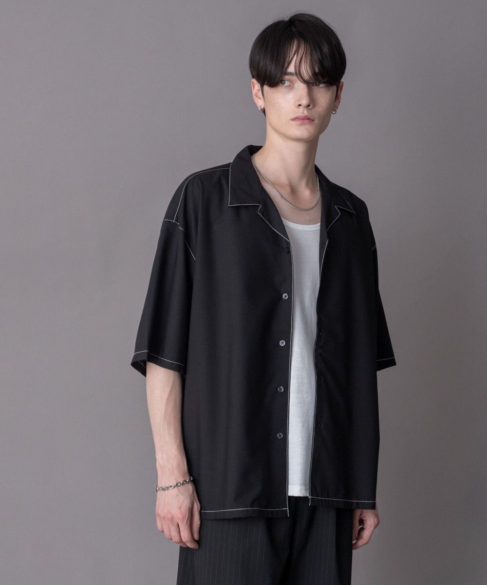 WEGO 【ユニセックス着用ITEM/SMLサイズ展開】 TRオープンカラーシャツ（SS） 