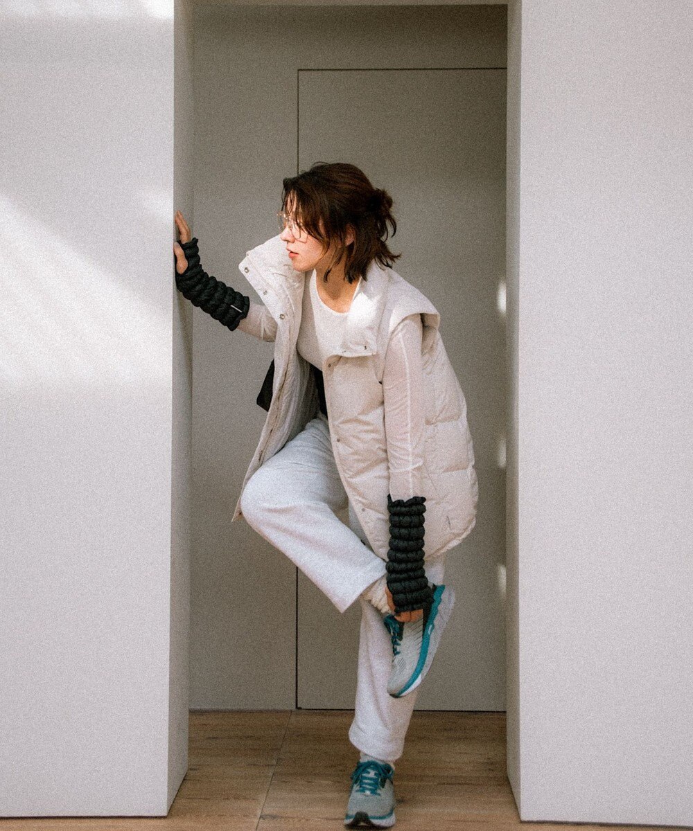 KWD 【日本製/高品質ダウン】STAND COLLAR DOWN VEST ダウンベスト 