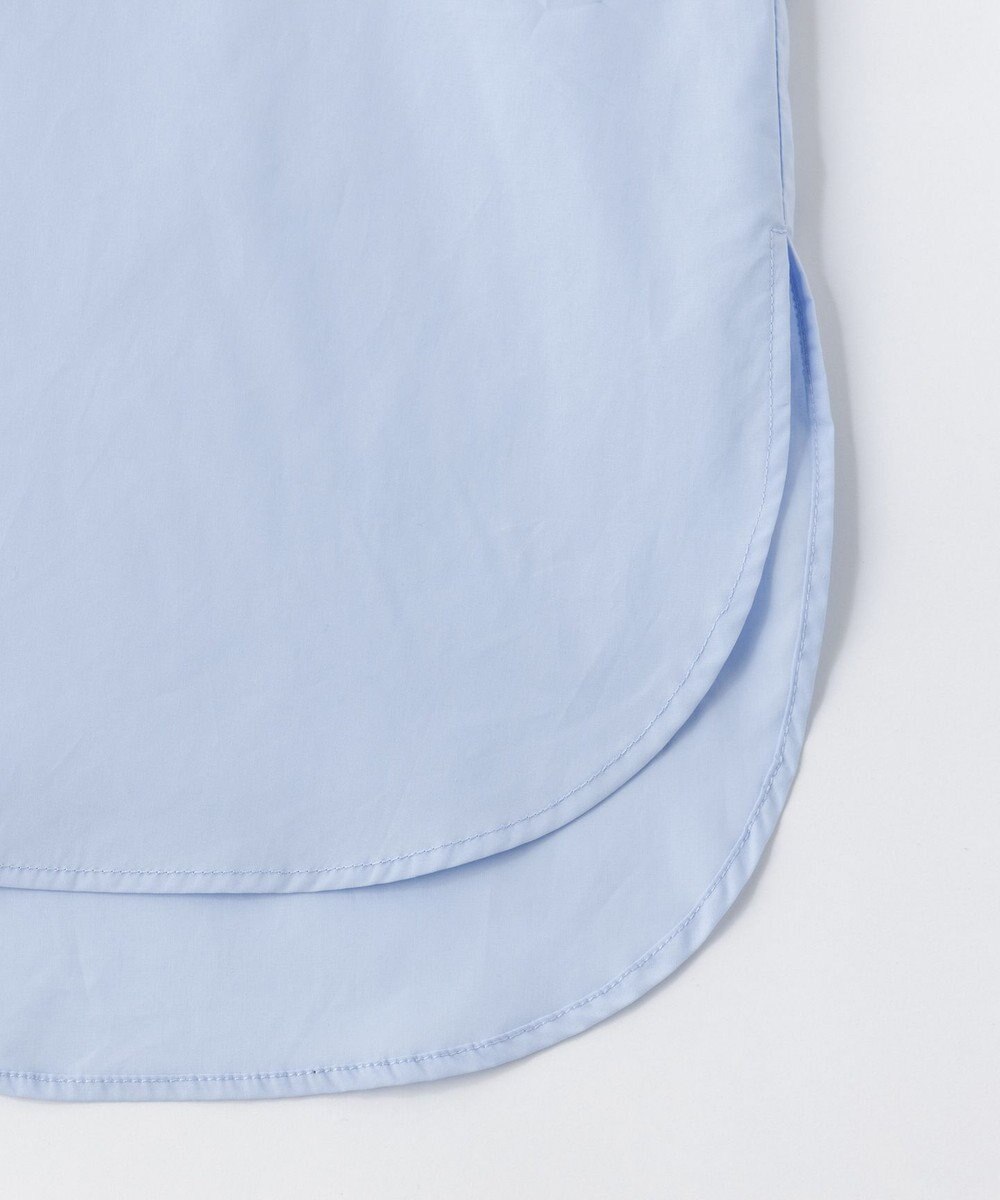 UNFILO イージーケア フリルネック シャツ 