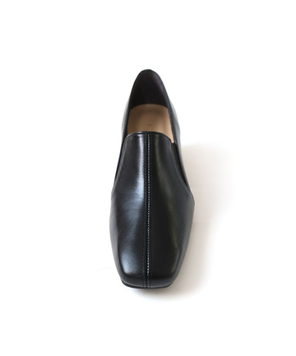 Pointer 日本製 滑り止めスクエアトゥサイドゴムパンプス 