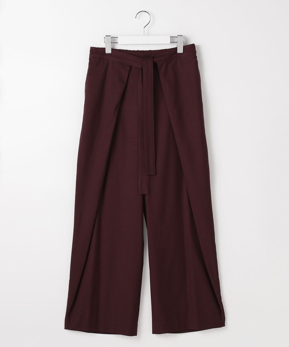 自由区 L 【SHIHOさん着用】フロントディテールラップワイド パンツ 