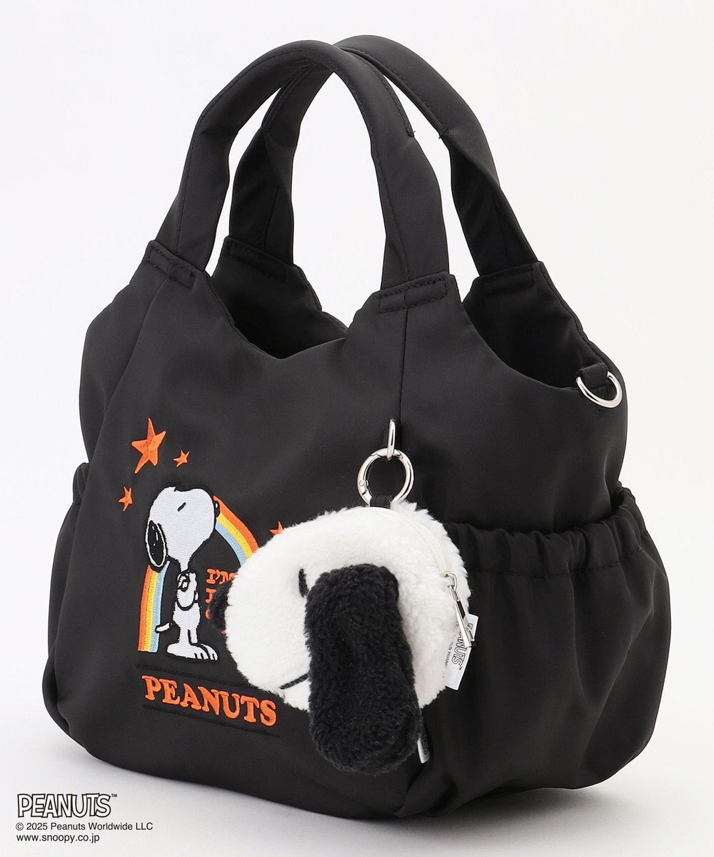 Y'SACCS SNOOPYデザイン サイドギャザー2wayトート　Sサイズ(レインボー） 