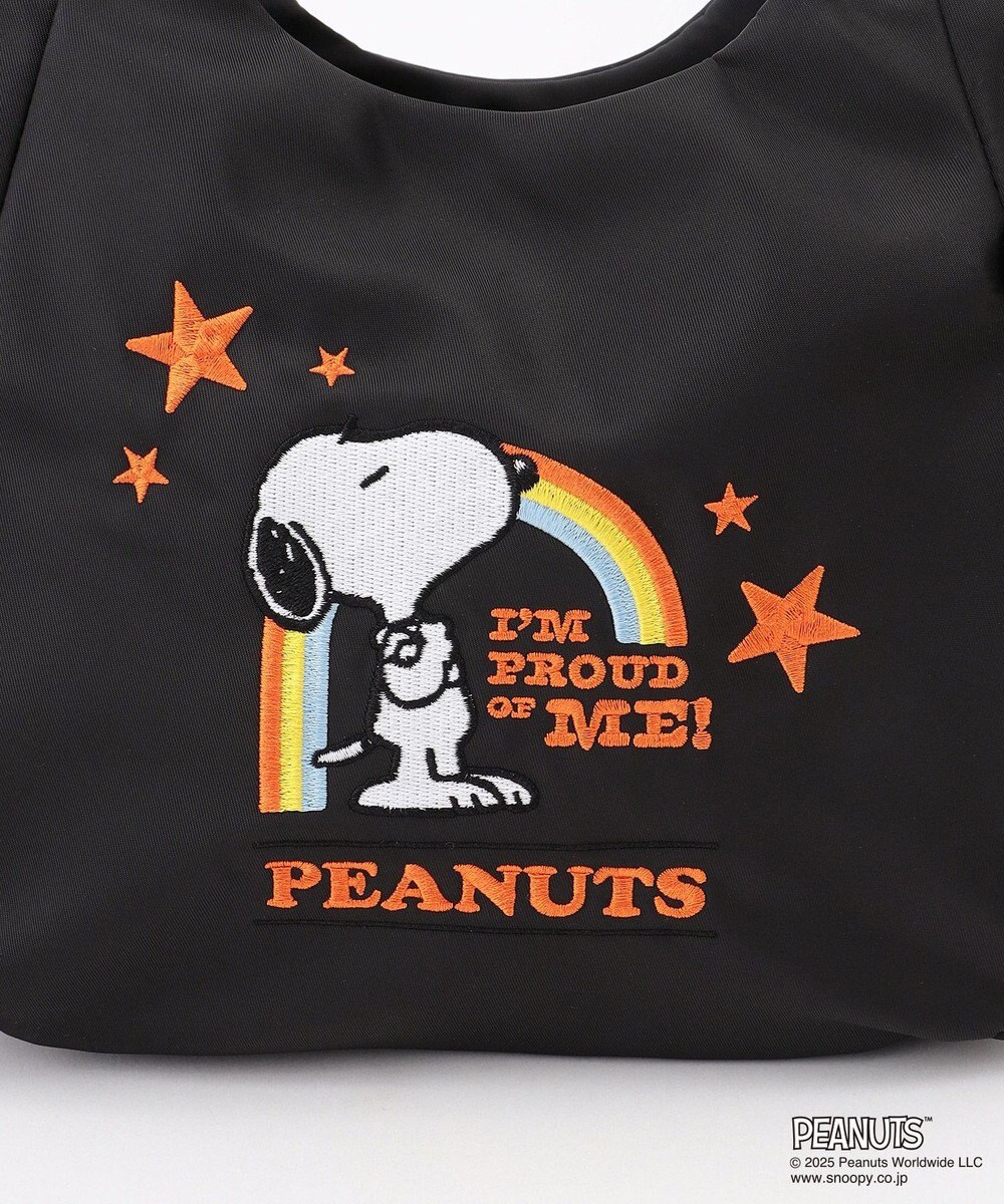 Y'SACCS SNOOPYデザイン サイドギャザー2wayトート　Sサイズ(レインボー） 
