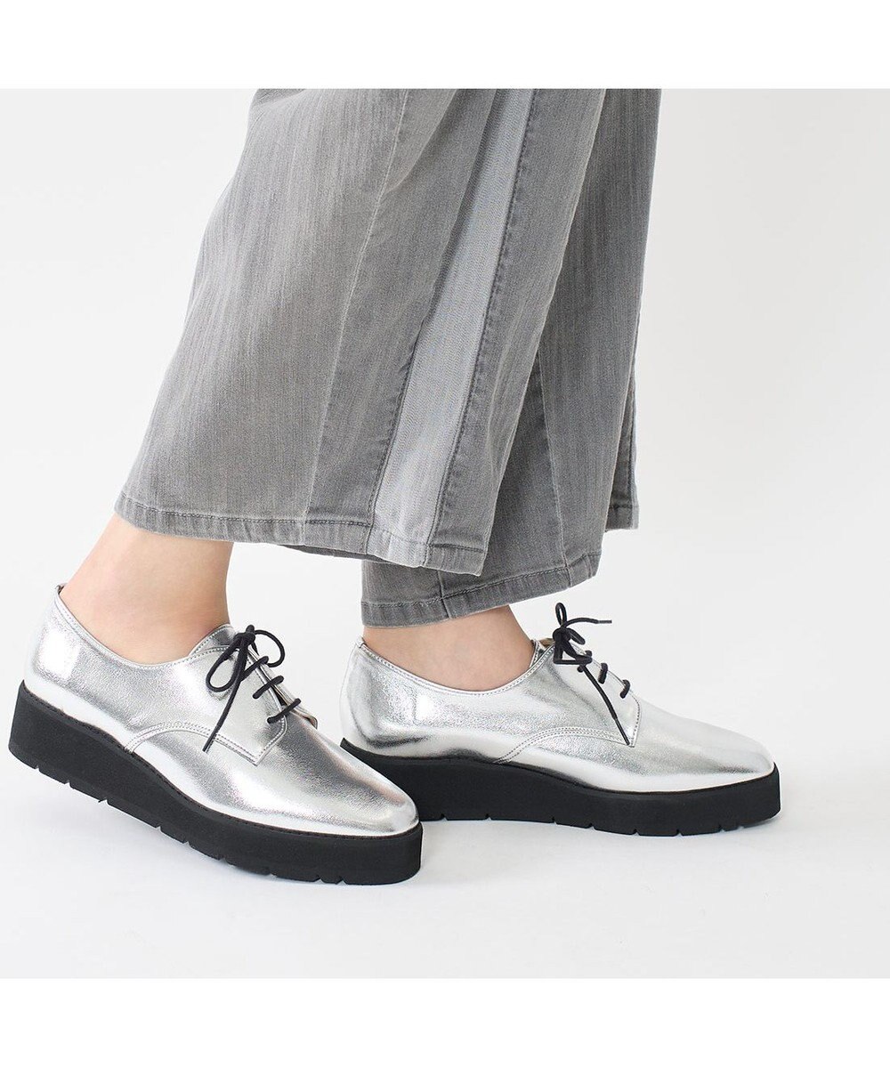 MODE ET JACOMO <carino>【レイン対応】レースアッププラットフォーム 