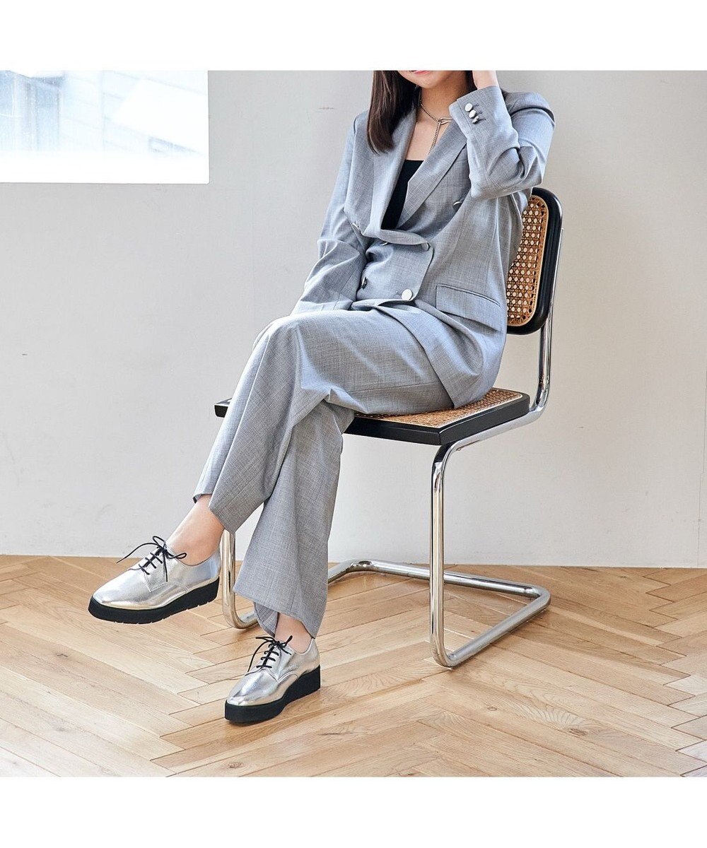 MODE ET JACOMO <carino>【レイン対応】レースアッププラットフォーム 