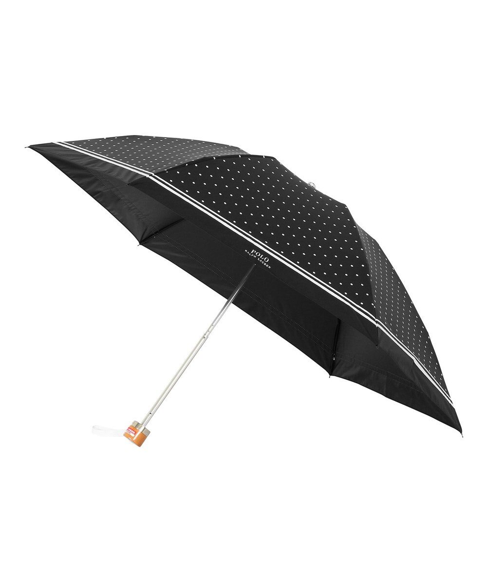 MOONBAT POLO RALPH LAUREN 晴雨兼用日傘 折りたたみ傘 ドット×グログラン／一級遮光 遮熱 UV 