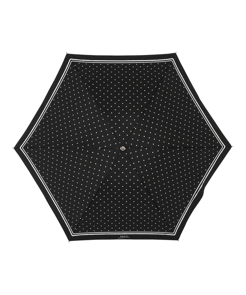 MOONBAT POLO RALPH LAUREN 晴雨兼用日傘 折りたたみ傘 ドット×グログラン／一級遮光 遮熱 UV 
