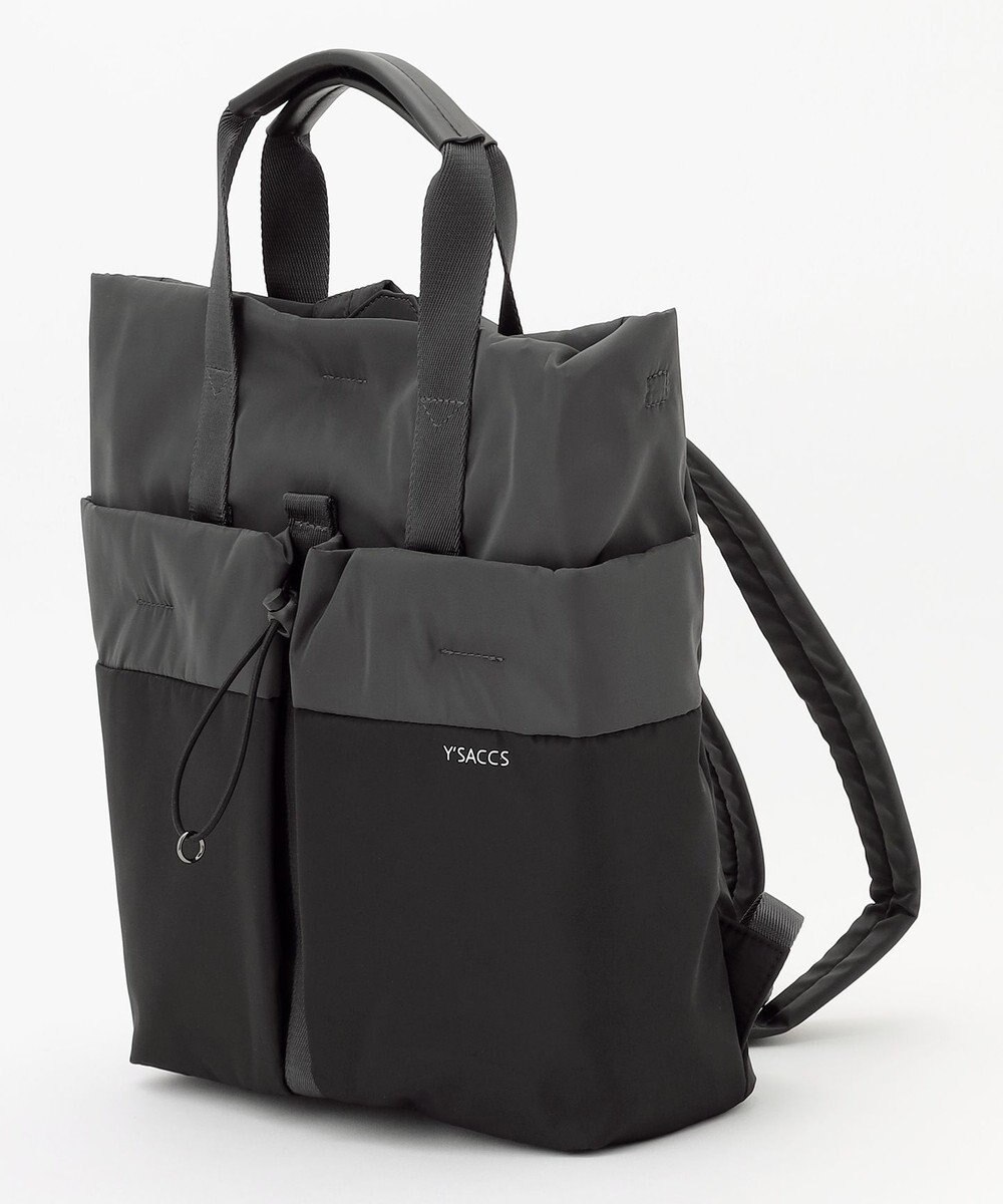 Y'SACCS ドローストリング コンビカラーリュックサック 