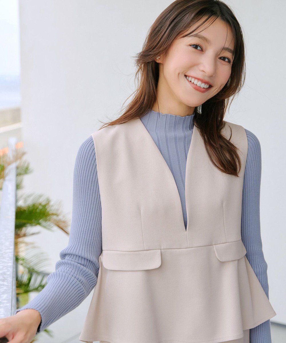 Tiaclasse 【新色追加・洗える】ランダムリブニットプルオーバー 