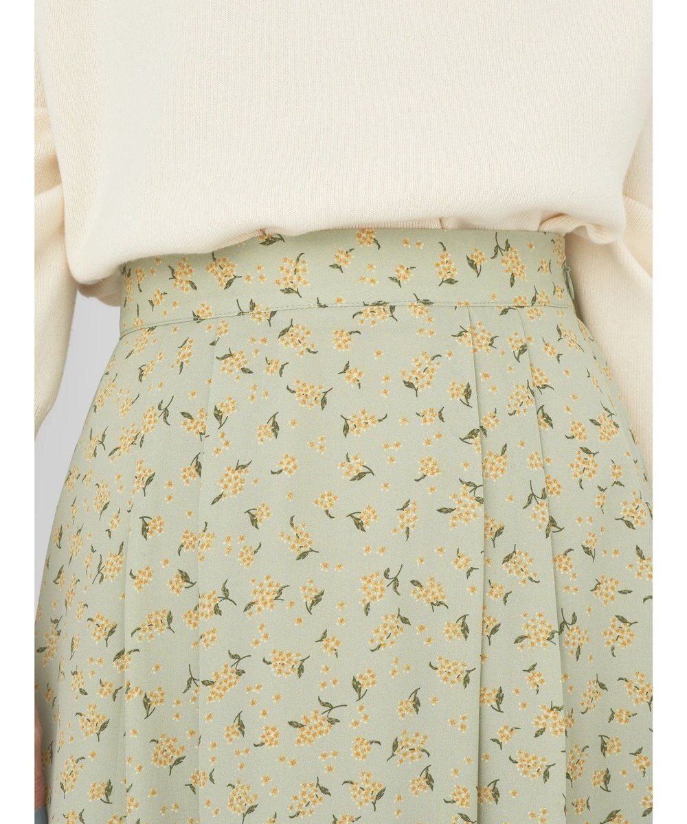 earth music&ecology キンモクセイ柄フレアスカート 