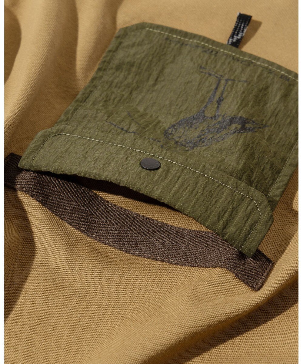 JOSEPH ABBOUD MOUNTAIN 【CREA掲載・テーム ヤルヴィモチーフ・サスティナブル】ビオグレース天竺ｘリップストップTシャツ 