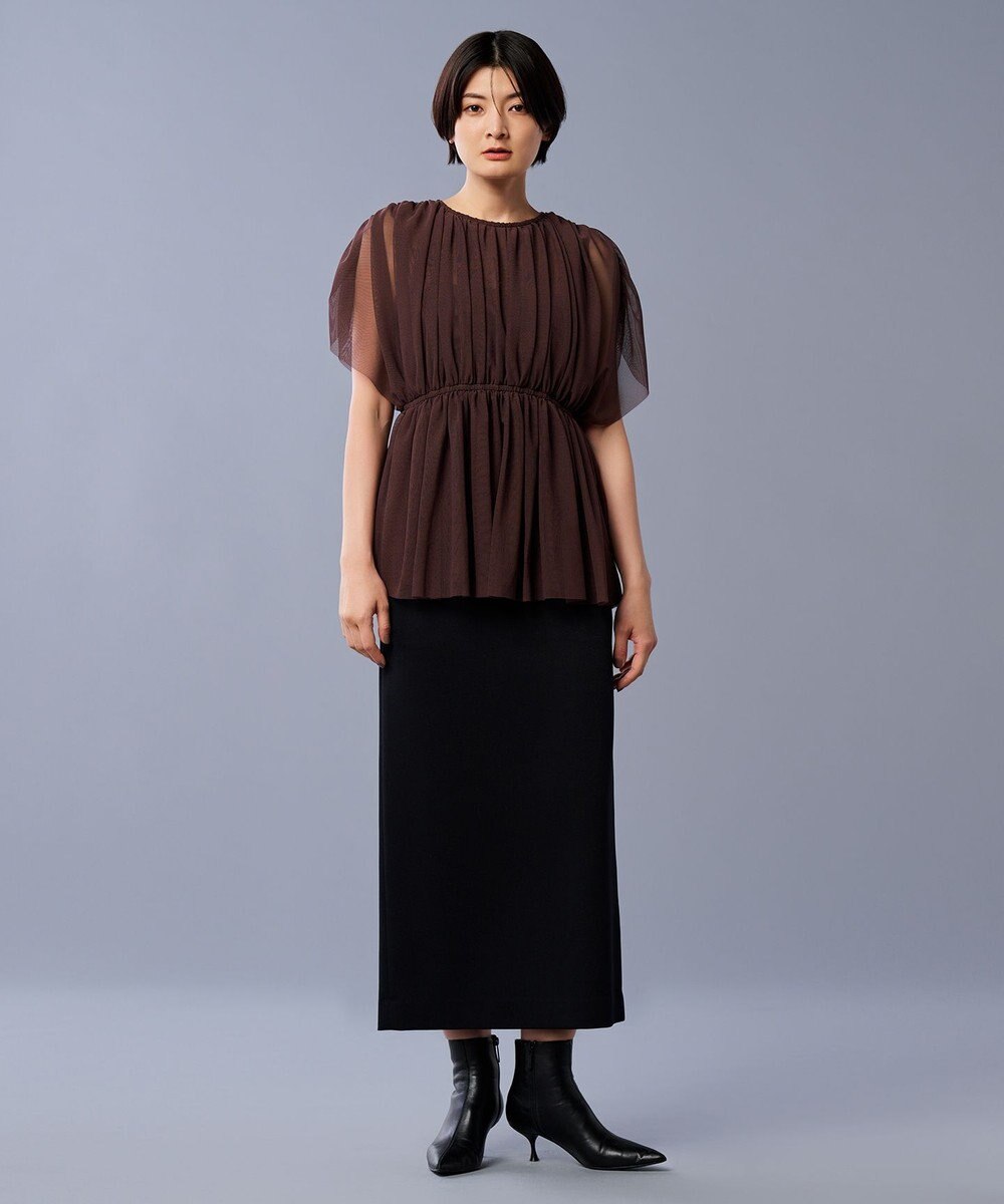 uncrave 【洗濯機洗い可】カクテル チュール ブラウス（uncrave STANDARD） 