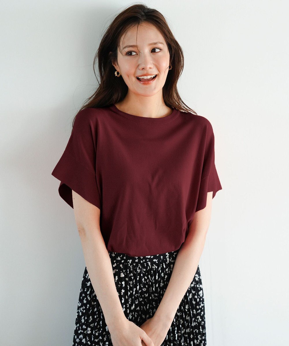 ANY SIS 【and GIRL掲載/アイスタッチ】フレンチスリーブ ニット 
