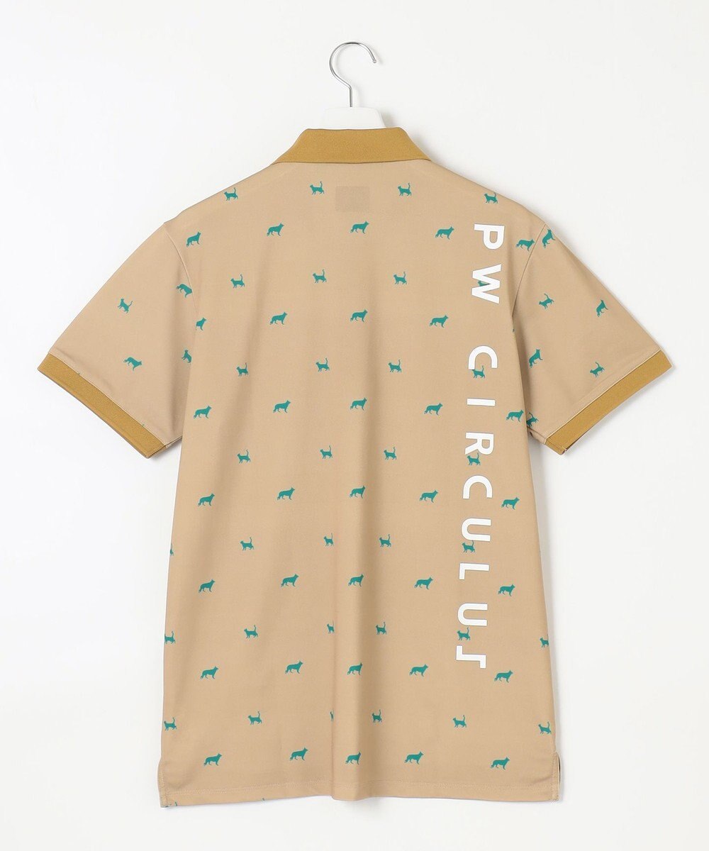 PW CIRCULUS 【MEN】【ストレッチ】アニマルプリント カノコ ポロシャツ 
