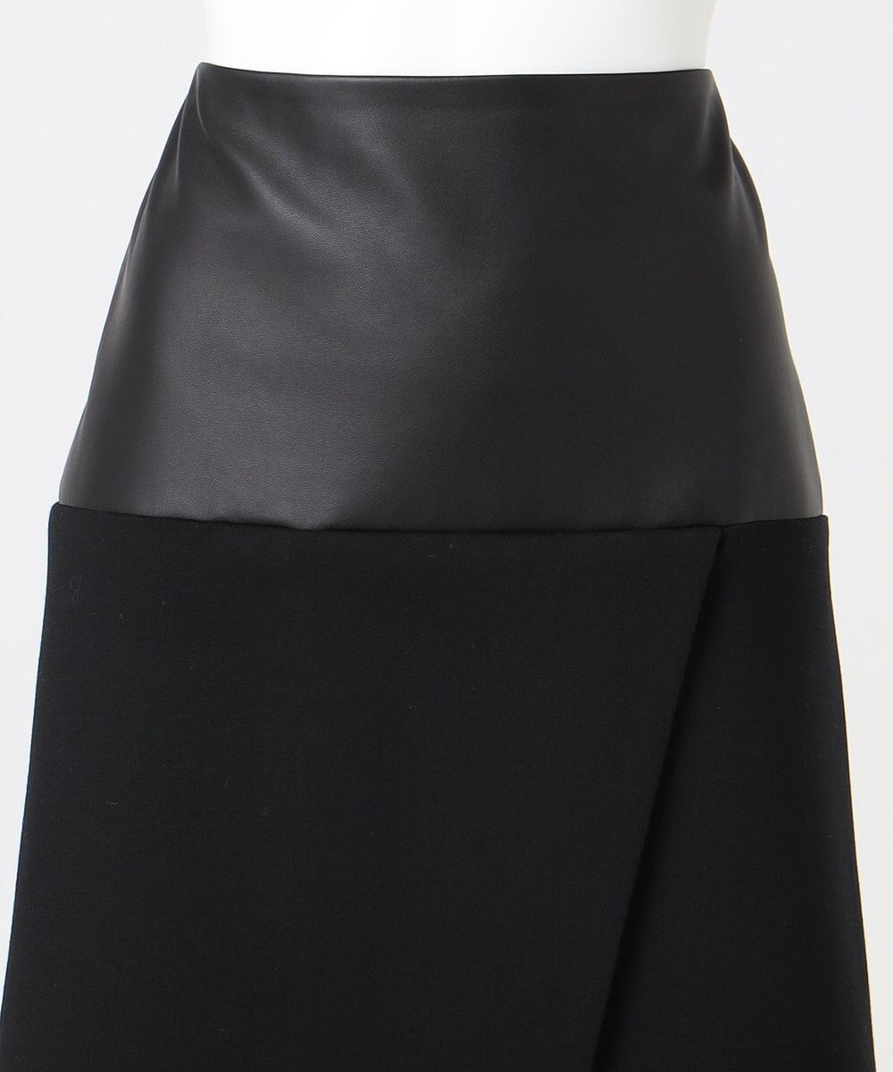 23区 【エステータ】レザードッキング スカート 
