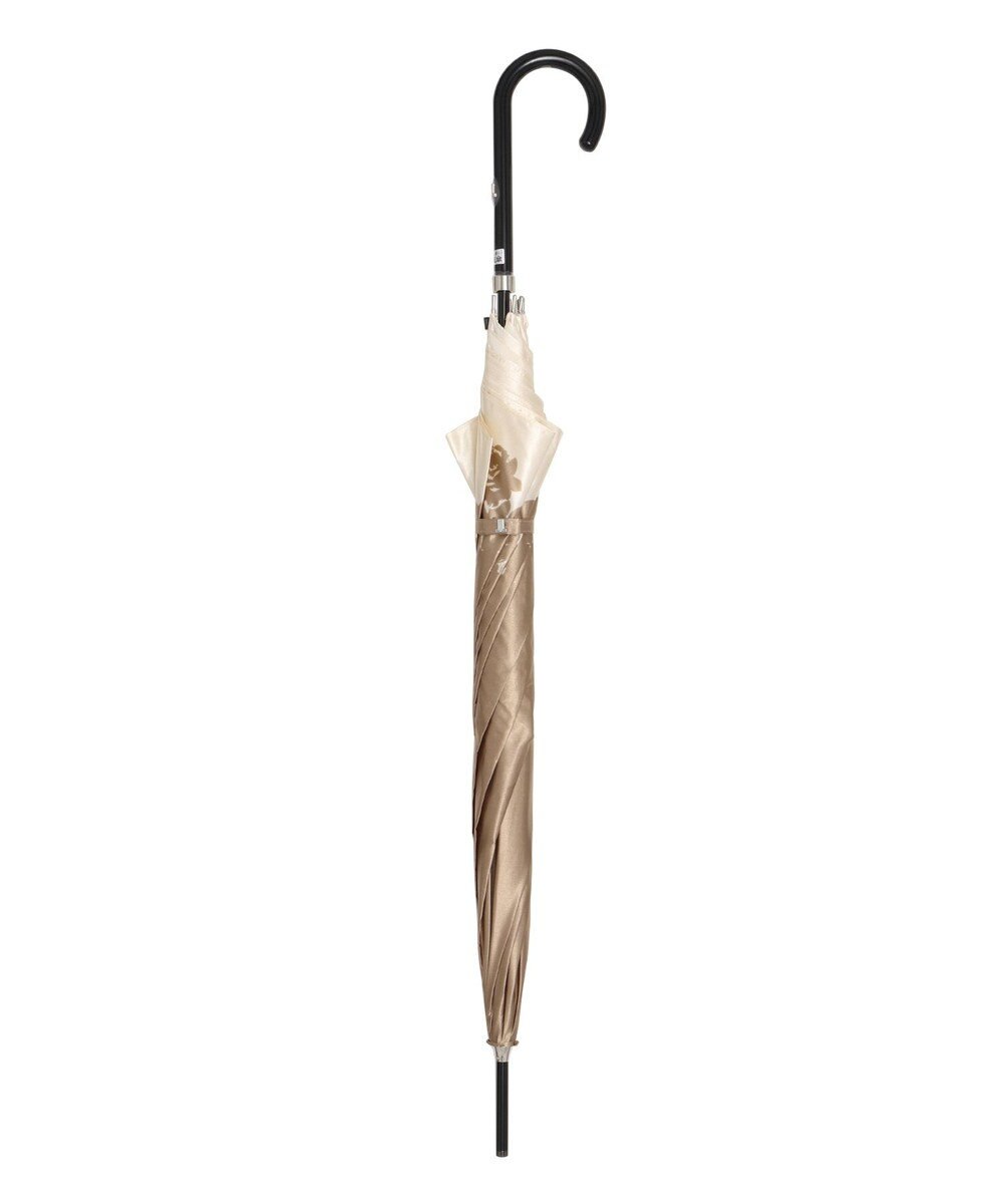 MOONBAT LANVIN COLLECTION 長傘 リーフ サテンプリント ジャンプ 耐風 