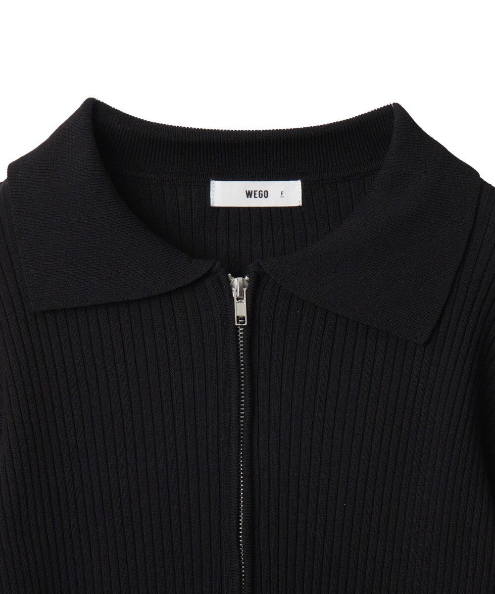 WEGO Wジップコンパクトニットカーデ 
