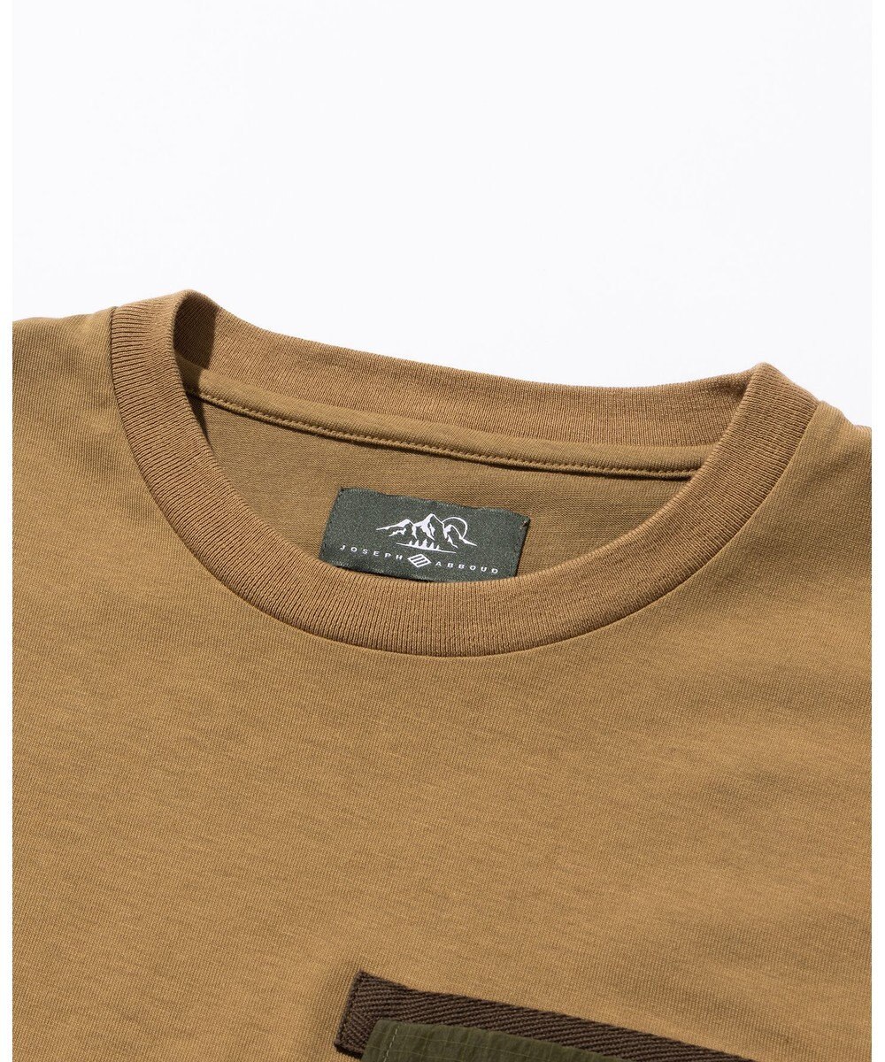 JOSEPH ABBOUD MOUNTAIN 【CREA掲載・テーム ヤルヴィモチーフ・サスティナブル】ビオグレース天竺ｘリップストップTシャツ 