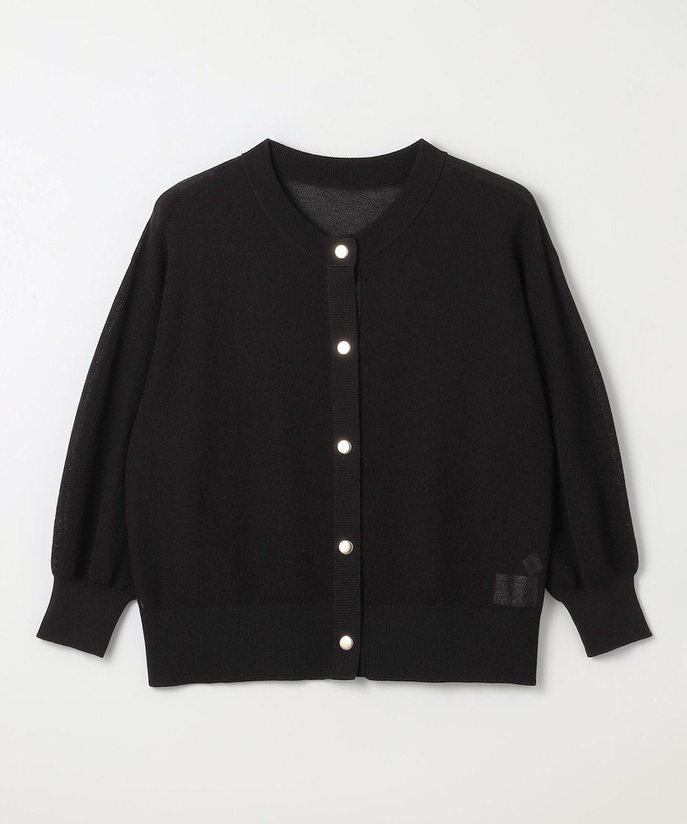 ANY シアーニットショートカーディガン 