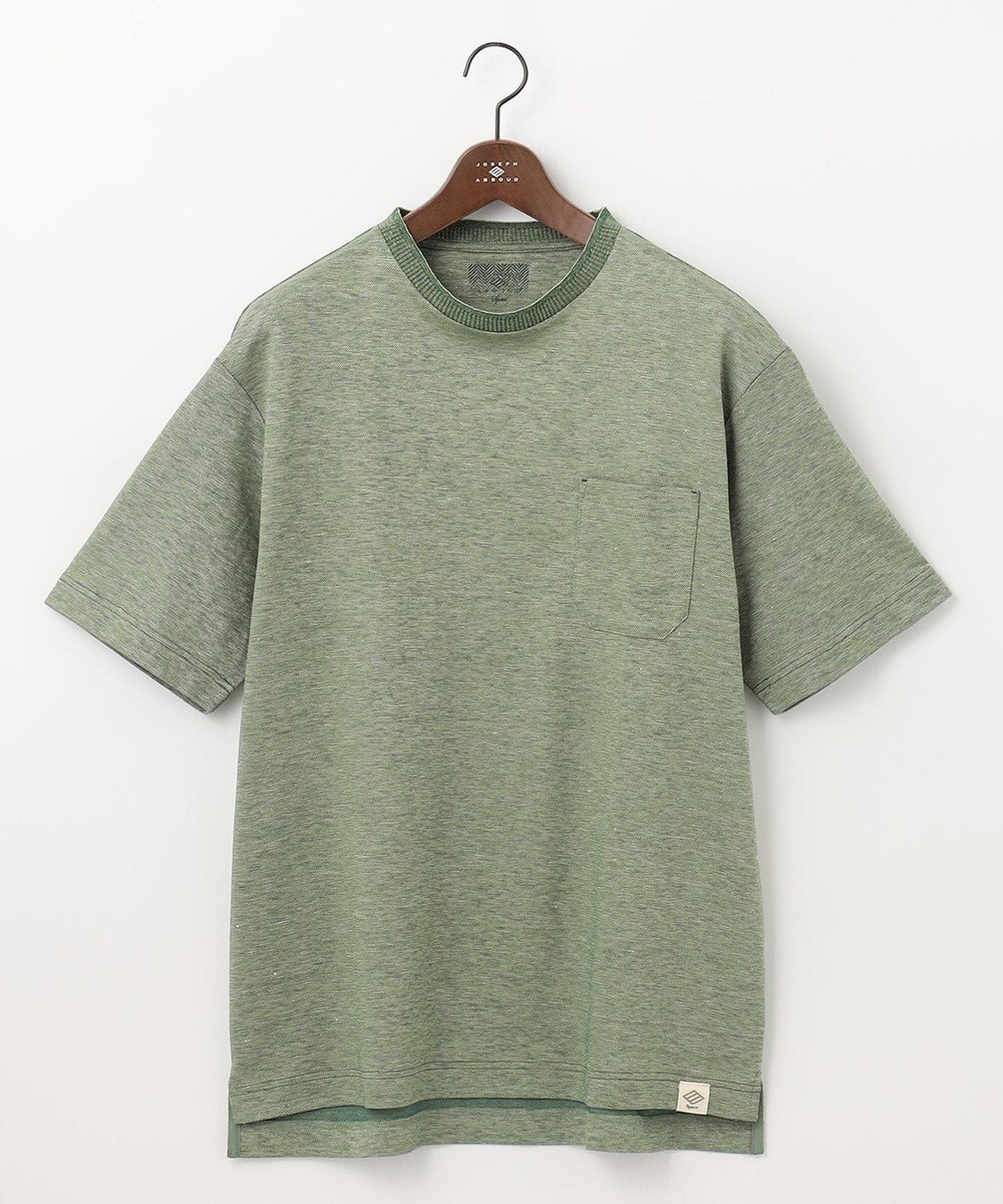 JOSEPH ABBOUD MOUNTAIN 【SPACE／UNISEX】清涼感 リネンハニカム Tシャツ 